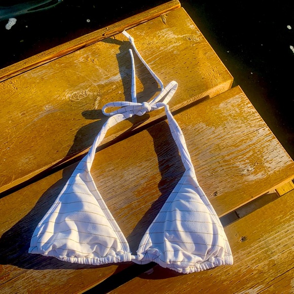 White and Gold swim suit - Picture 1 of 5